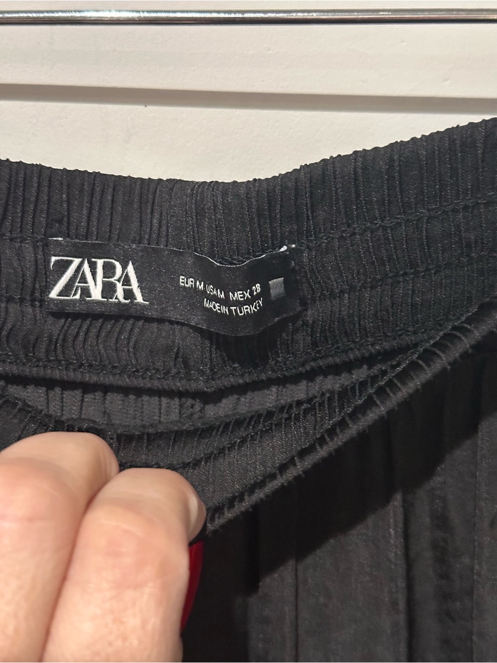 Zara Black Wide-Leg Palazzo Pants - Picture 3 of 9
